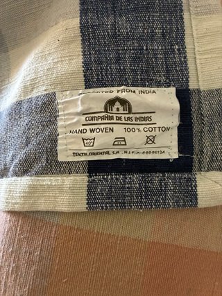 Colcha Cama 90cm Cuadros Azul y Rosa