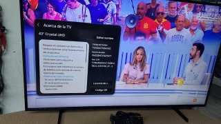 Samsung 43" Smart View 4K Bluetooth mando por voz.