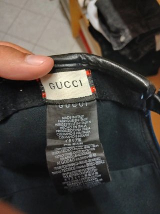 Cappellino Gucci Blu e Nero