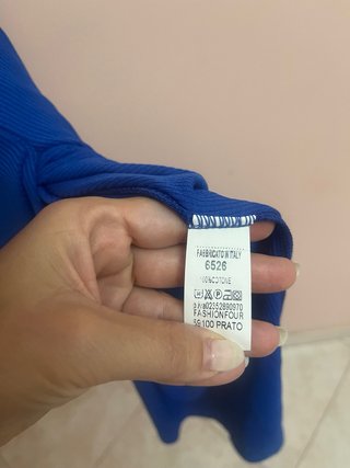 Vestito aderente blu