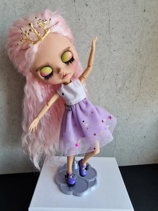 Supporto per bambole Blythe ANTIRIBALTAMENTO Rosa