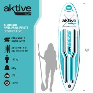 Tabla paddle surf hinchable 10.6'' hasta 140kg