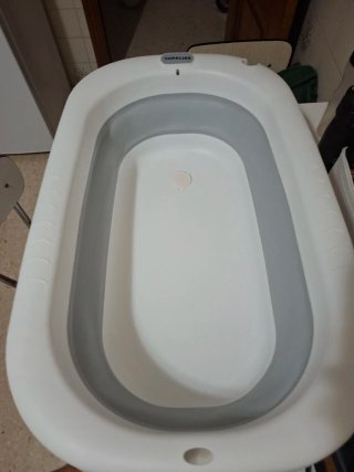 Bañera bebé plegable como nueva