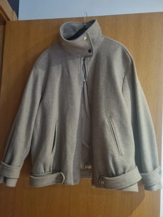 Abrigo bomber Zara beige mujer