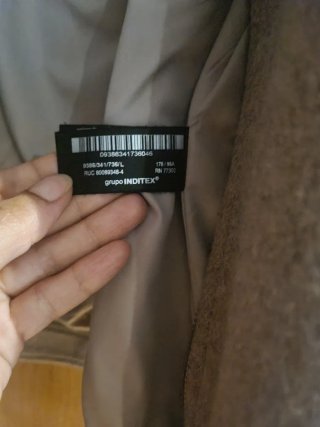 Abrigo bomber Zara beige mujer