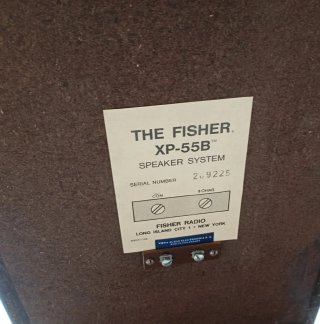 Altavoces The Fisher XP-55B madera
