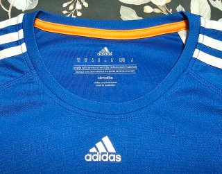 Camiseta Adidas Climalite azul Talla M