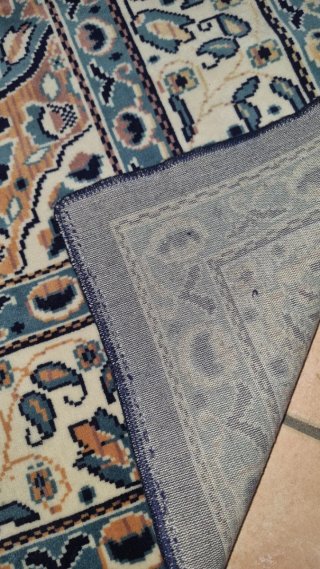 Tappeto stile orientale beige e blu