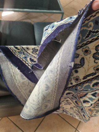 Tappeto stile orientale beige e blu