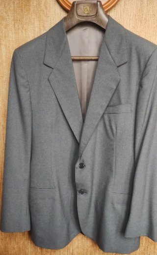 Completo uomo giacca e pantaloncini grigi