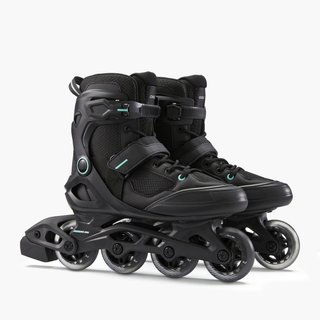 PRODUCTO OCASIÓN: Roller Fitness Mujer FIT100 Negro Menta