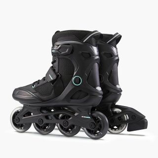 PRODUCTO OCASIÓN: Roller Fitness Mujer FIT100 Negro Menta