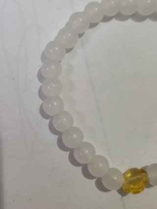 Pulsera de cuentas de vidrio ajustable