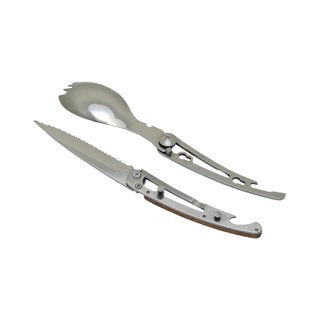 Cubiertos plegables de camping trek senderismo Baladéo
