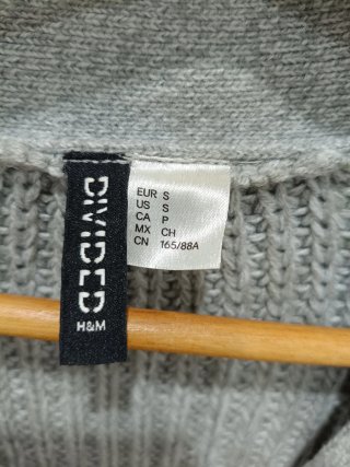Chaqueta H&M tejida gris