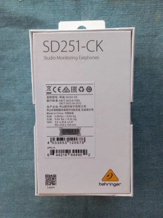 Auriculares monitores Behringer SD251-CK (Nuevos)