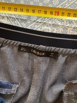 Pantaloni Zara grigi con banda laterale