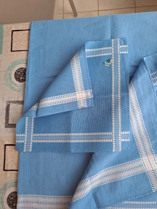 Tovaglia Bassetti misto lino 12 posti