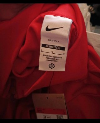 Chaqueta chándal Nike hombre roja