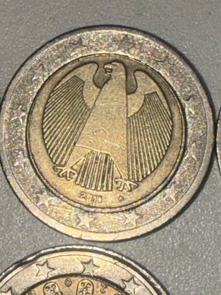 Monedas 2 Euros Portugal con Errores