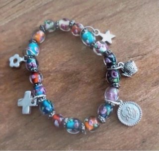 Pulsera Murano Multicolor con Abalorios