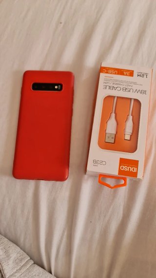 Samsung Galaxy S10 plus  128GB ram8 blanco + Funda