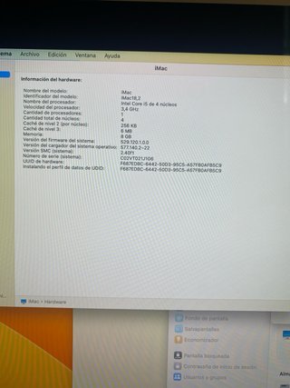 imac Ordenador sobremesa Apple + ratón y teclado
