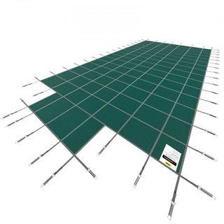 Cubierta de Seguridad para Piscina que se Ajusta a Piscinas Rectangulares Inground de 20x40 pies, Cubierta de Seguridad para Piscina con Escalón Central de 4x10 pies, Cubierta de Piscina Sólida de...