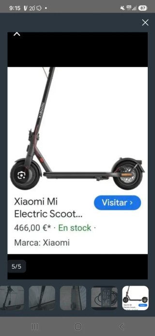 Patinete Eléctrico Xiaomi