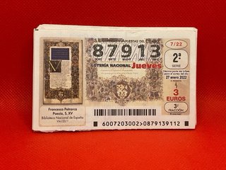 Lote 30 Décimos Lotería Nacional