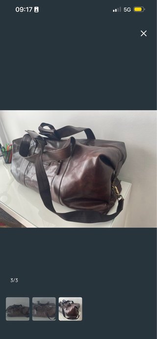 Bolso de cuero para viaje