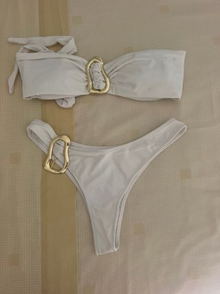 Bikini blanco marca exclusiva talla única