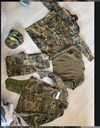 Conjunto militar original camuflaje