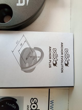 Anclaje Suelo antirrobo Luma Solido moto o bici