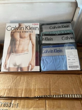 Calzoncillos Calvin Klein L (Gris/Rojo)