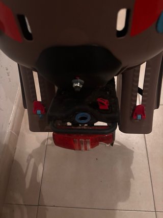 Silla bici niño marrón y azul