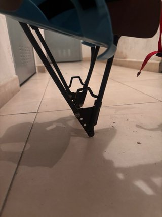 Silla bici niño marrón y azul