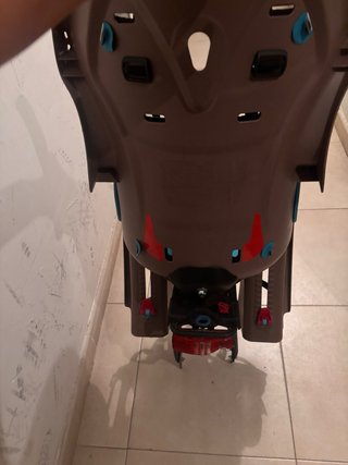 Silla bici niño marrón y azul