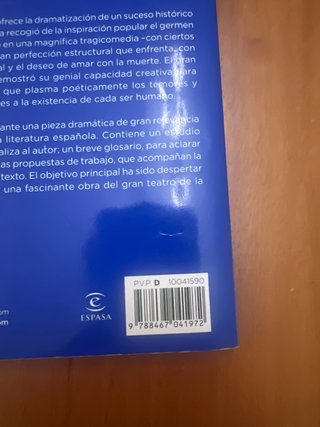 Libro El Caballero de Olmedo