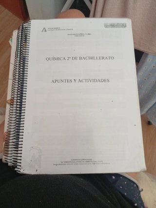 Química segundo de bachillerato