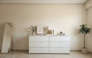 Cómoda AKORD Blanca Lacada