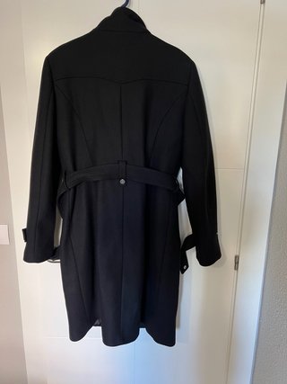 Abrigo negro Zara Talla L