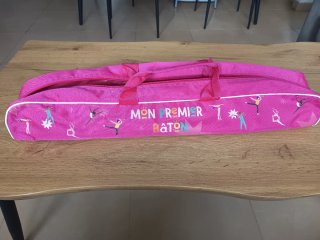 Funda de 70cm  y Bastón de 50cm Twirling Rosa Bail