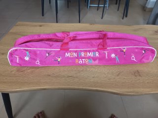 Funda de 70cm  y Bastón de 50cm Twirling Rosa Bail