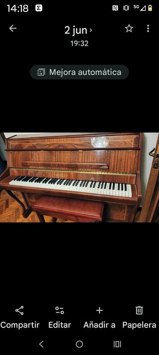 Piano Bentley en buen estado