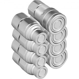 Conector Rápido Hidráulico Cuerpo de 1/2" con Rosca NPT de 1/2" Acoplador Hidráulico 4 Pares Acoplamiento Rápido Hidráulico 45.5 L/min Acoplador Rápido Hidráulico (ISO 16028)