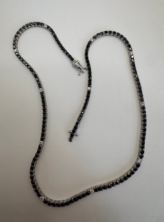 Collar 18kt Oro Negro Diamantes