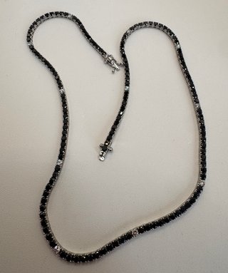 Collar 18kt Oro Negro Diamantes