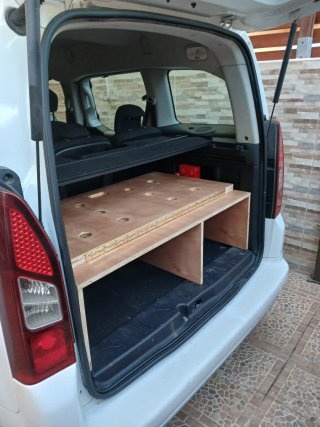 Cama Camper Madera Peugeot Partner