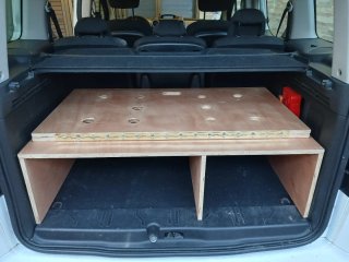 Cama Camper Madera Peugeot Partner